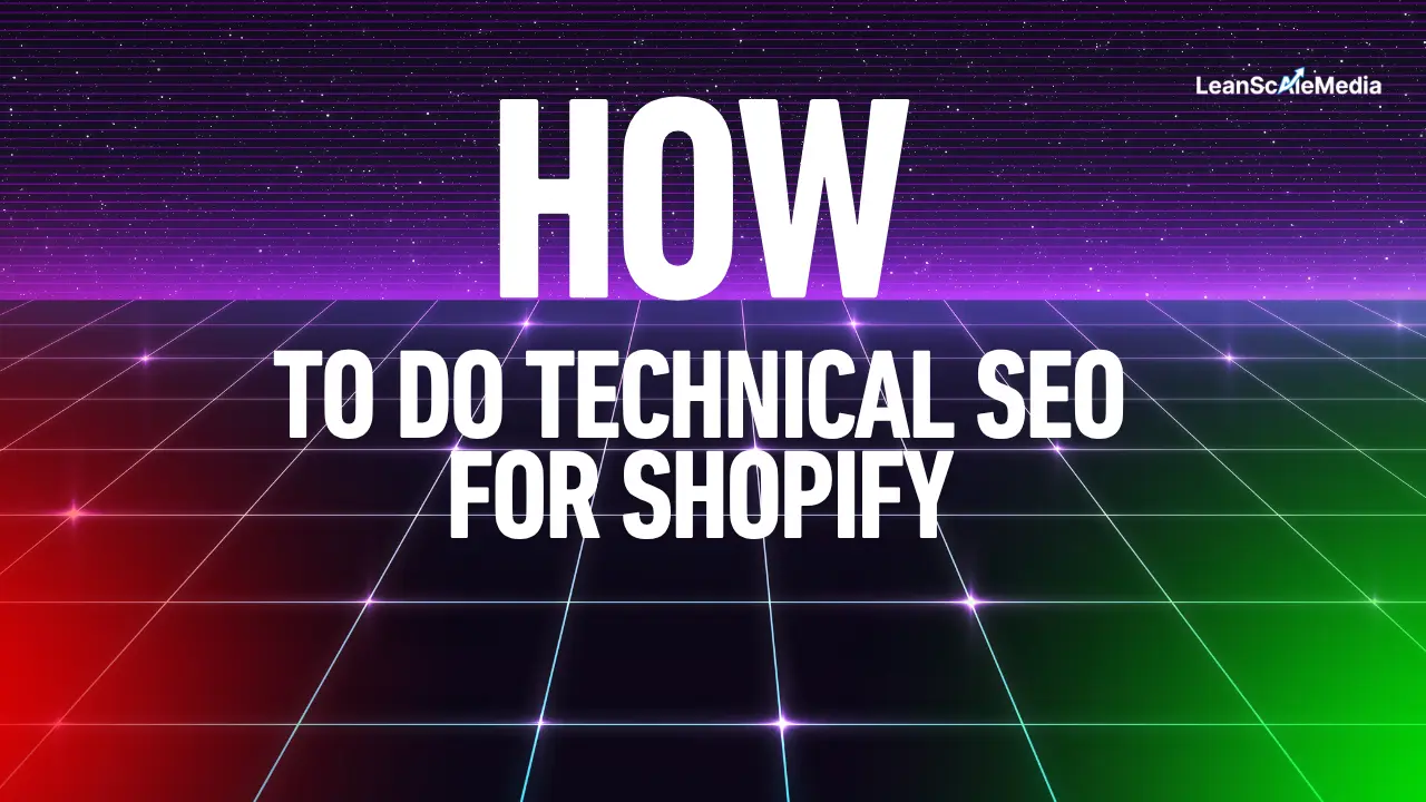 how to do technical seo for shopify