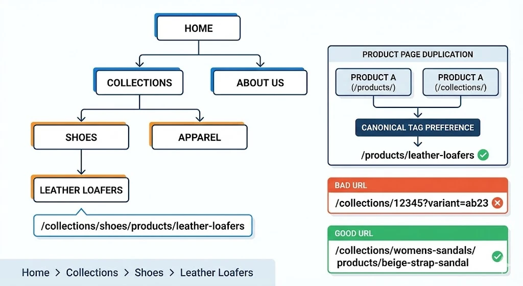 1. site structure and url optimization